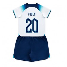 England Phil Foden #20 Hjemmedraktsett Barn VM 2022 Kortermet (+ korte bukser)
